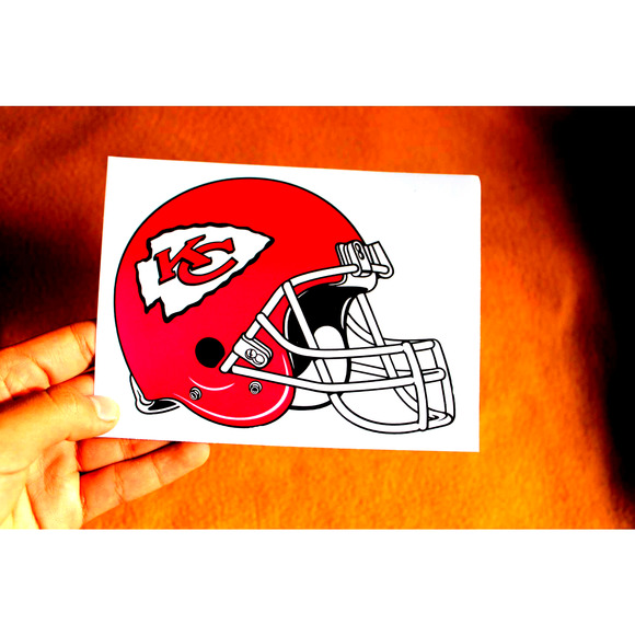 Chiefss Water Resistant Stickers, Vinyl, Decal 6x4.5 in and 3x2.5 in (pack of 3) - Picture 2 of 3